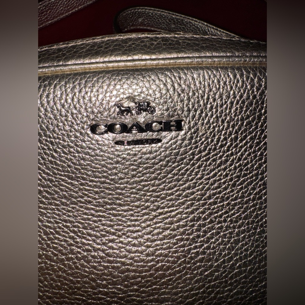 Coach Metallic Pebbled Leather Belt Bag/Fanny Pack - Picture 3 of 11